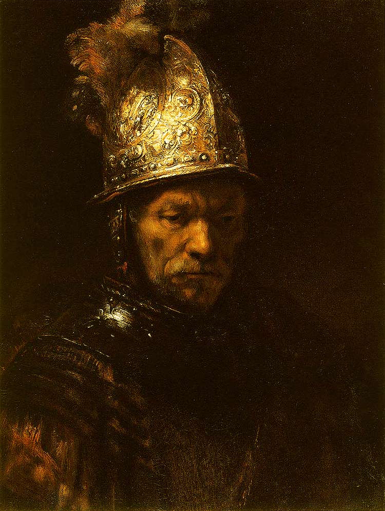 Photo:  Rembrandt van Rijn,Man in a Golden Helmet, ca. 1650